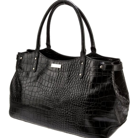 Kate Spade Croc Embossed 'Carlsbad' Stevie Satchel Bag ! Stunning. - Picture 15 of 15